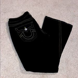 Authentic Black True Religion Joey Flare Jean